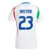 Maillot de foot Italie Alessandro Bastoni #23 Extérieur vêtements Femmes Europe 2024 Manches Courtes